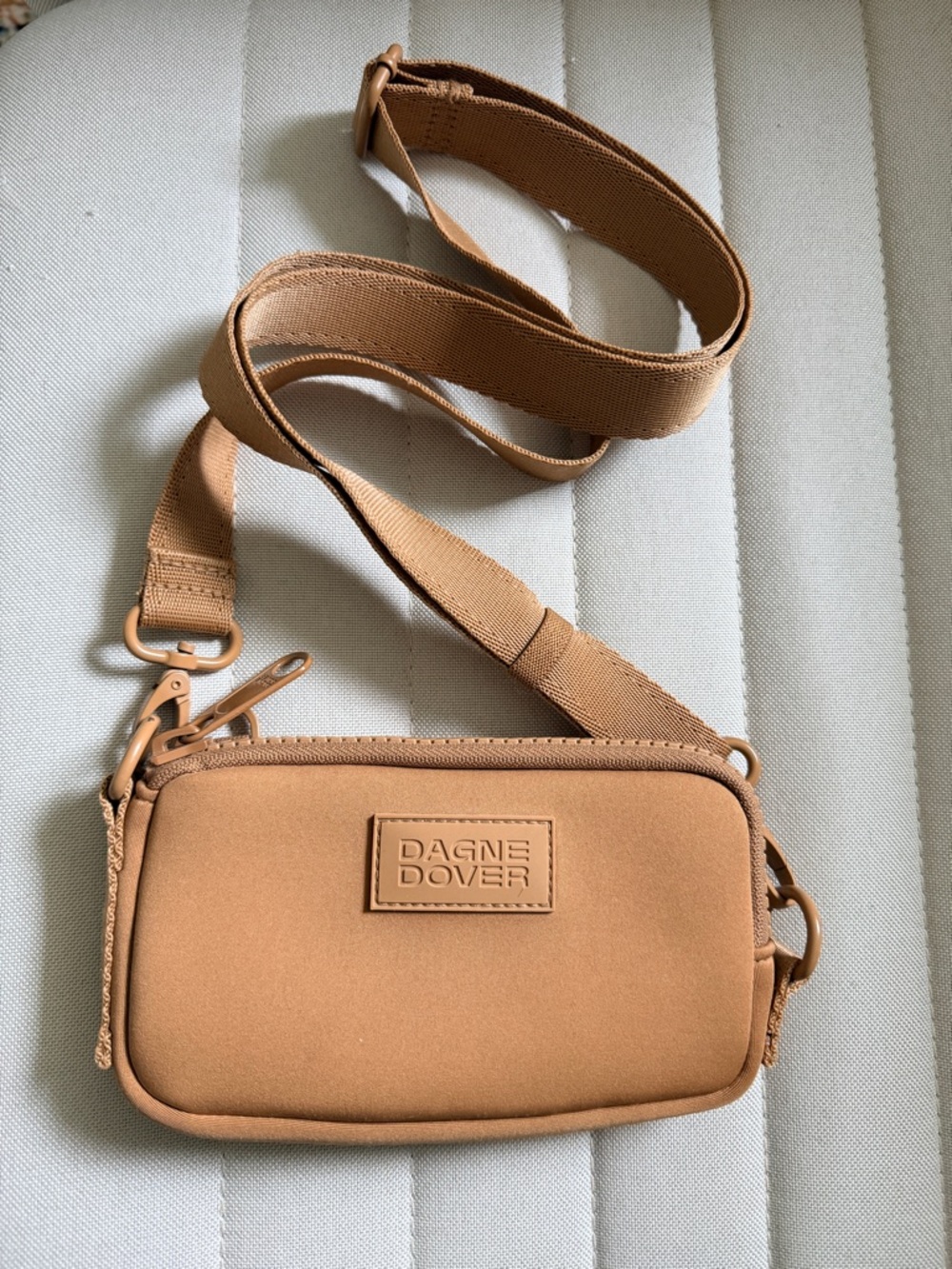 Dagne Dover Mara Phone Sling with Adjustable Strap Camel